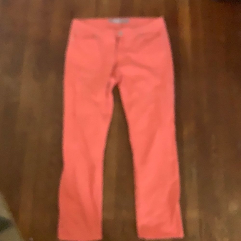 Skinny jeans coral color perfect for summer
